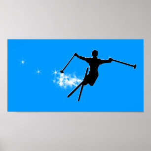 Poster piste en poudre