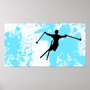 Poster piste en poudre