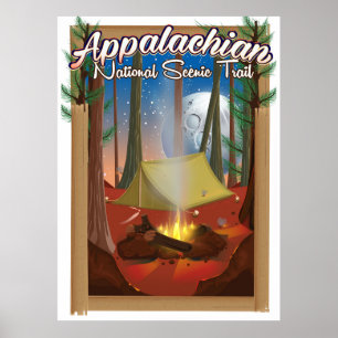 Poster Piste Pittoresque nationale des Appalaches