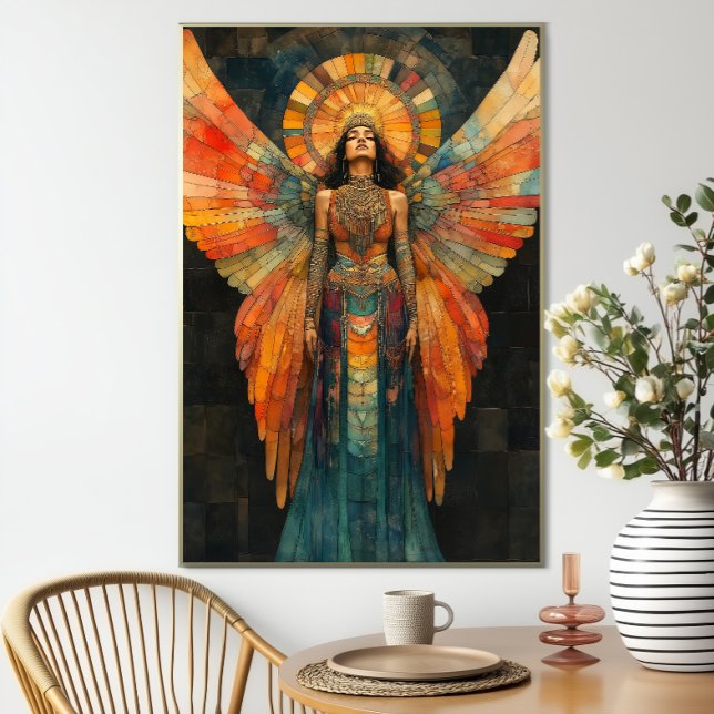 Poster Pistis Sophia Déesse Gnostique Mosaïque Peinture A (Créateur téléchargé)