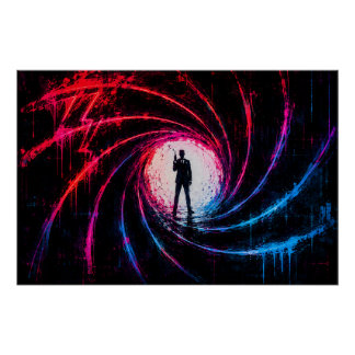 Poster Pistolet James Bond 007