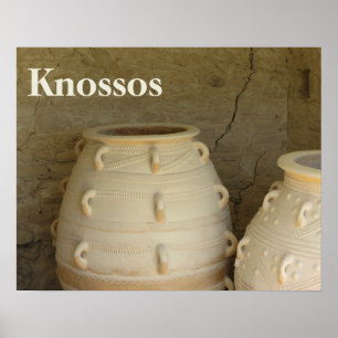 Poster Pithoi, Palais Minoen, Knossos, Crète