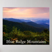Pittoresque Blue Ridge Mountains Paysage Photograp