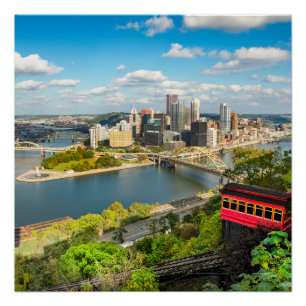 Poster Pittsburgh Pennsylvania Duquesne Incline