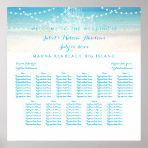 Poster PixDezines Chandelier/Plage/Plage/Plage