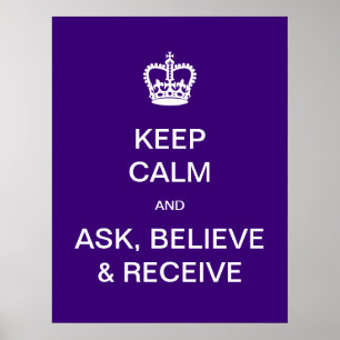 Poster PixDezines do-it-yourself garder calme, demander, 