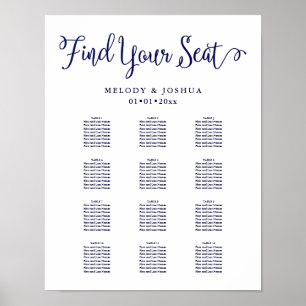 Poster PixDezines Marine Moderne Calligraphie, Seating Ch