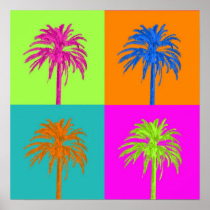 Poster PixDezines Palmiers