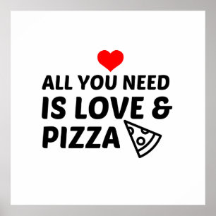 POSTER PIZA ET AMOUR