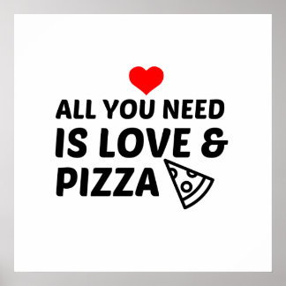 POSTER PIZA ET AMOUR