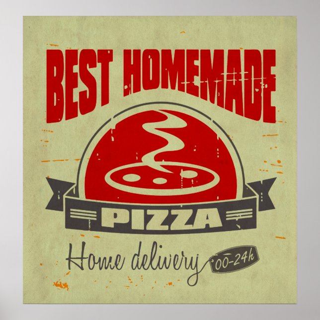 Poster Pizza (Devant)