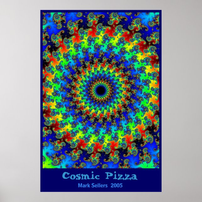 Poster Pizza cosmique (Devant)