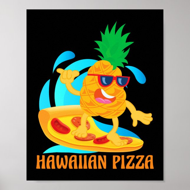 Poster Pizza D'Ananas Pizza Hawaiienne Pizza Ananas Sur P (Devant)