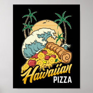Poster Pizza hawaïenne