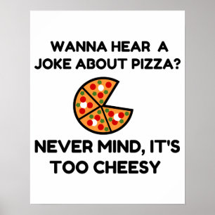 Poster Pizza Joke