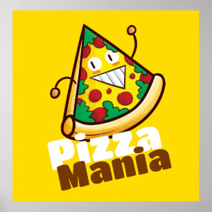 Poster Pizza Mania sur mesure
