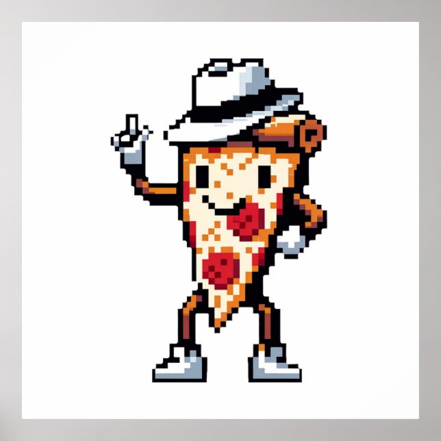 Poster Pizza Moonwalk - Art légendaire Pop Slice (Devant)