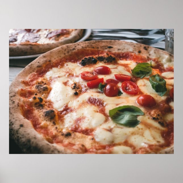 Poster Pizza napoletana italienne (Devant)