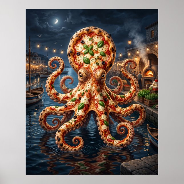 Poster Pizza Octopus Havre (Devant)