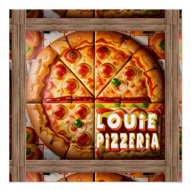 Poster Pizza Pizzeria Design (Devant)
