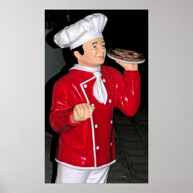 Poster Pizza Waiter (Devant)
