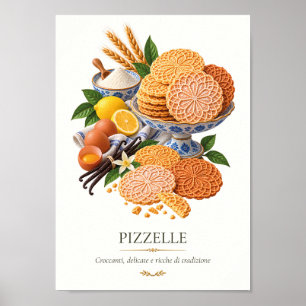 Poster Pizzelle – Vintage Italian Dessert
