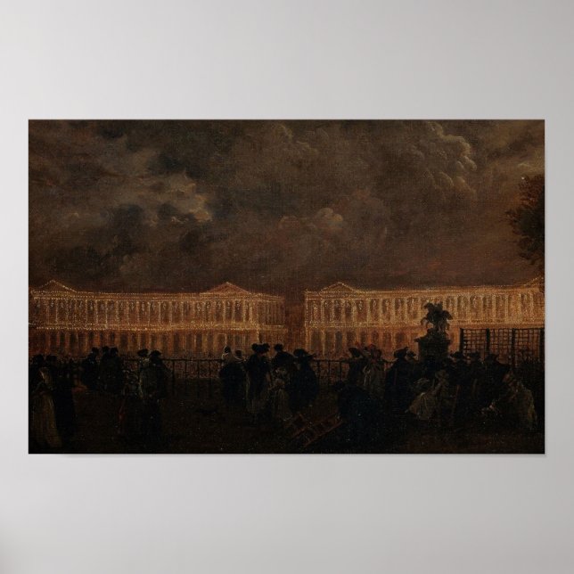 Poster Place de la Concorde, 1781 (Devant)