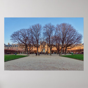 Poster Place des Vosges à Paris - France