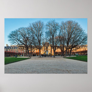 Poster Place des Vosges à Paris - France