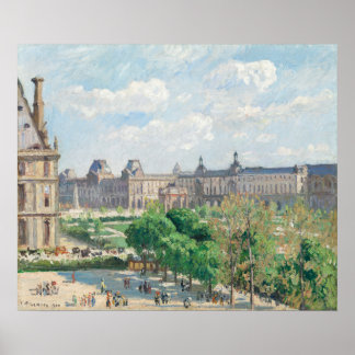 Poster Place du Carrousel, Paris (1900) par Pissarro