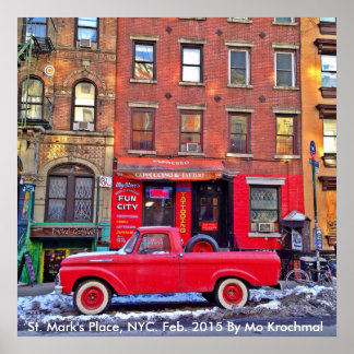Poster Place Saint-Marc, New York février 2015