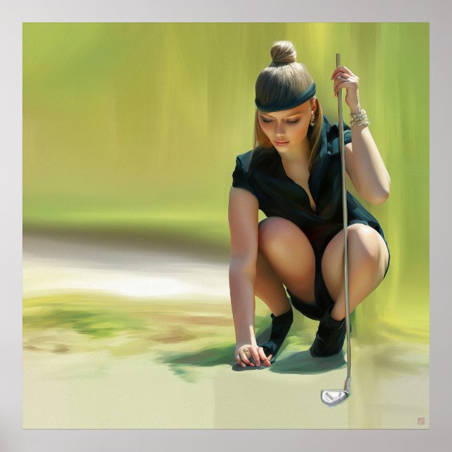 Poster Placement - Golf Canvas Art Imprimer (Devant)