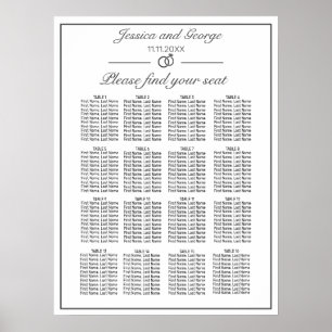 Poster Places blanches minimalistes modernes Graphique 16