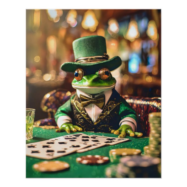 Poster Placez vos paris, grenouille de jeu (Devant)