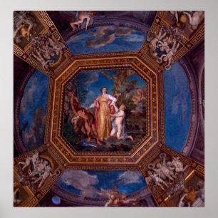 Poster Plafond au Vatican à Rome, Italie