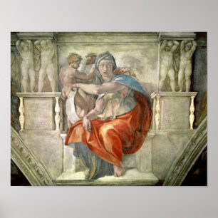 Poster Plafond de chapelle de Sistine : Sibylle Delphic