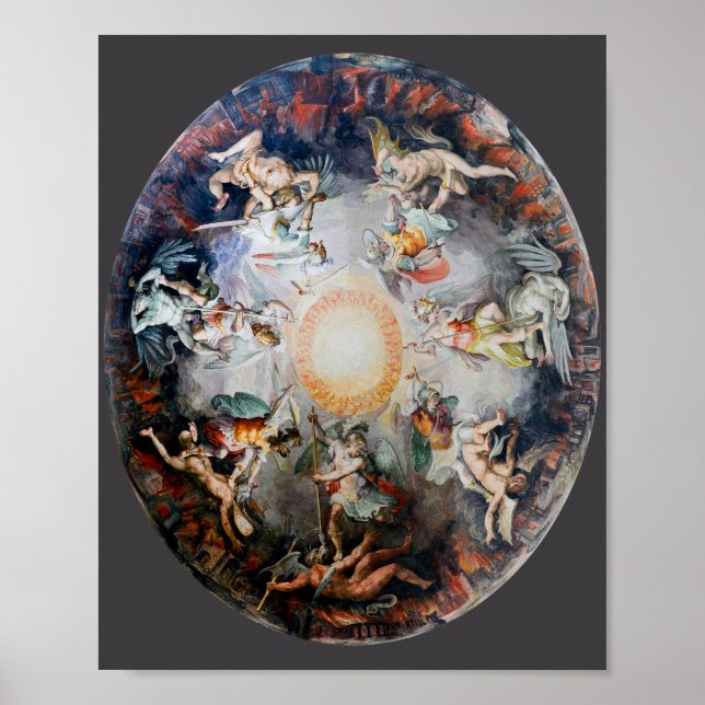 Poster Plafond Des Angles Et Démons Mural (Devant)