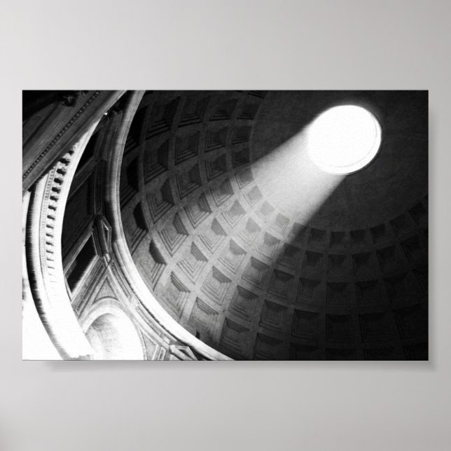 Poster Plafond du Panthéon - Rome, Italie (Devant)