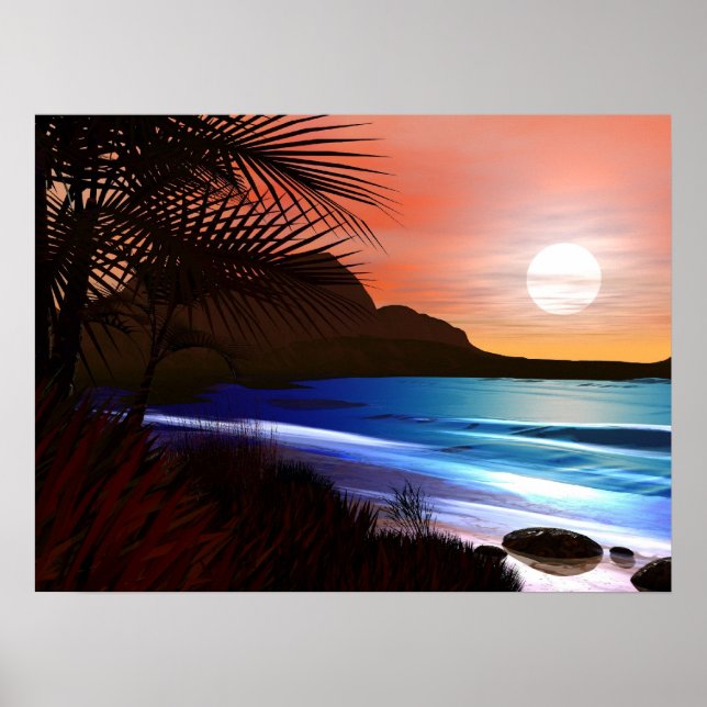 Poster Plage (Devant)