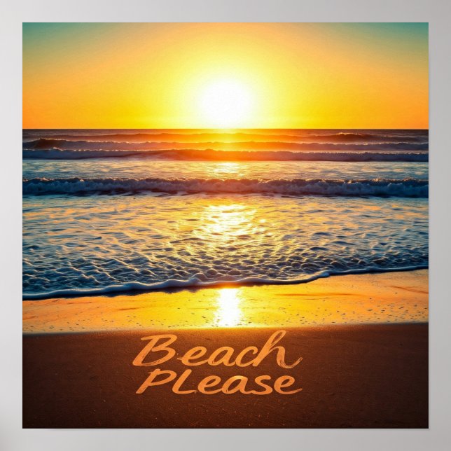 Poster Plage (Devant)