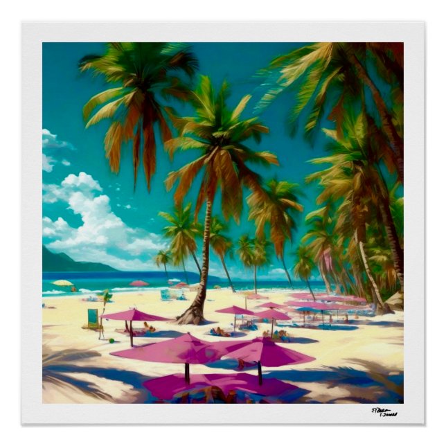 Poster Plage (Devant)
