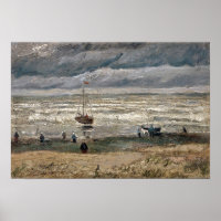 Plage à Scheveningen dans Stormy Météo par Vincent