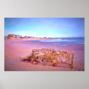 Poster Plage abandonnée