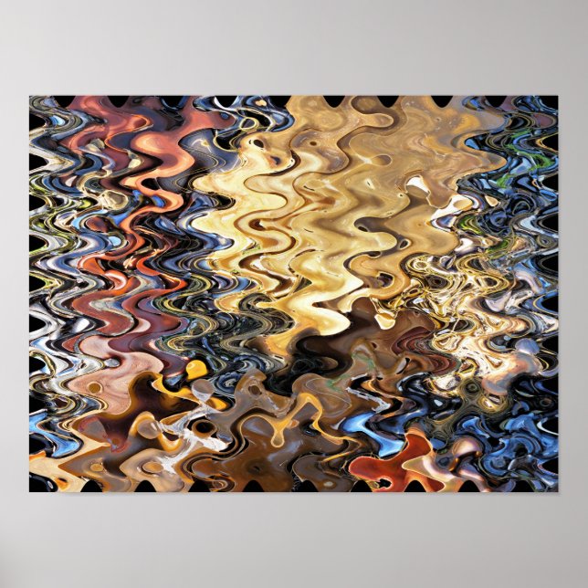 POSTER PLAGE ABSTRAITE (Devant)