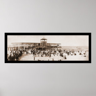 Poster Plage Amusante Asbury Park Photo 1902