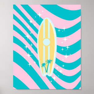 Poster Plage Art, Vibes Tropicales