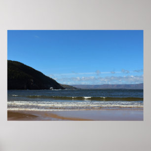 Poster Plage blanche de point