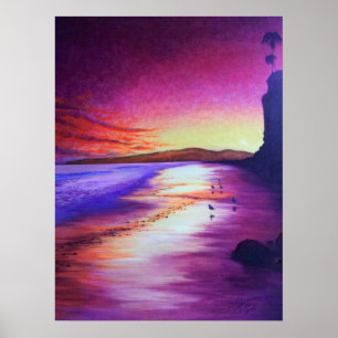 Poster Plage Butterfly