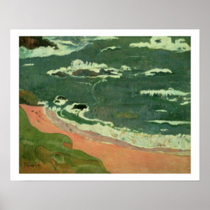 Poster Plage chez Le Pouldu, 1889