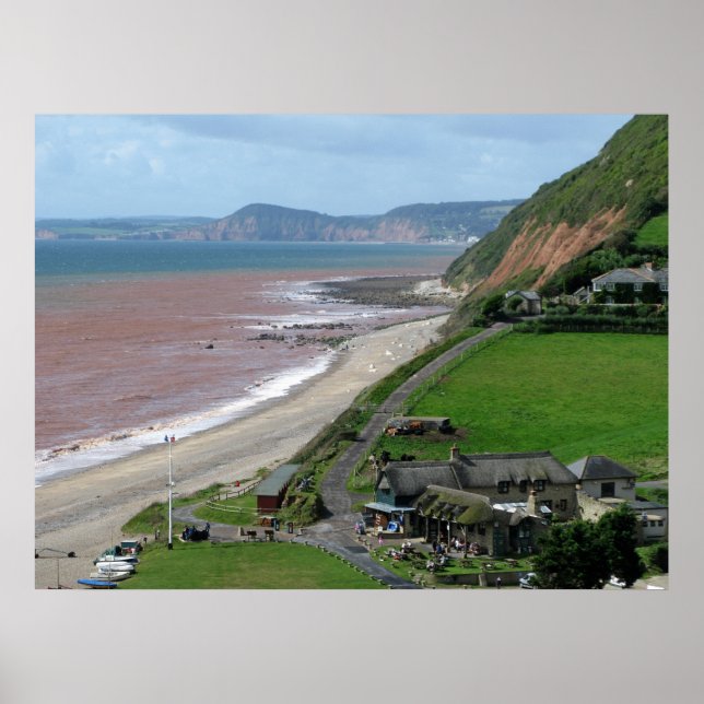 Poster Plage de Branscombe (Devant)